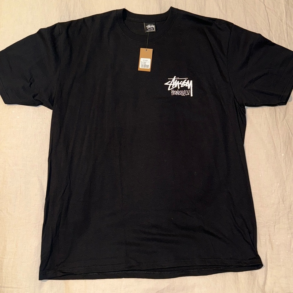 New with tags men’s black Stussy Honolulu T-Shirt size XL